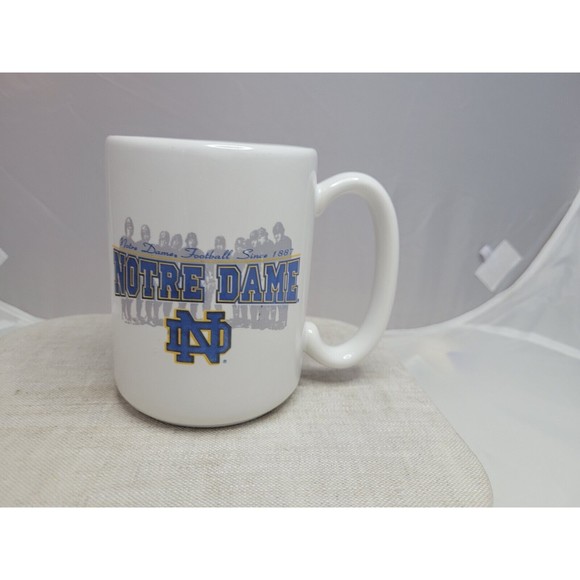 Notre Dame Football Coffee Mug 16 oz Restaurant Ware Made In USA Fighting Irish - Picture 1 of 5